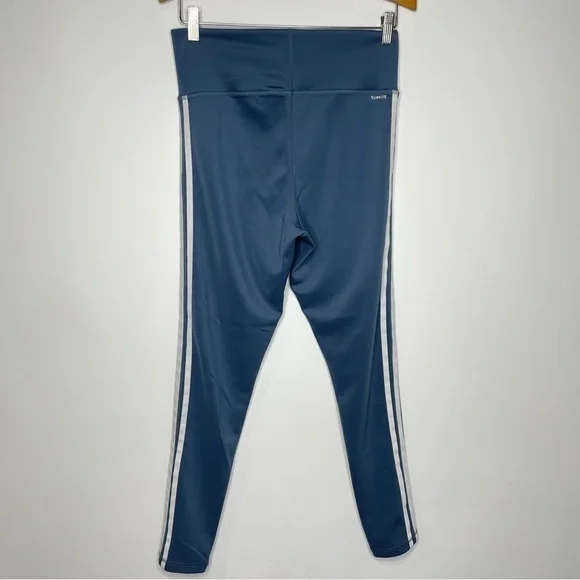 Adidas climalite leggings‎ blue with white stripes size medium - Picture 5 of 5